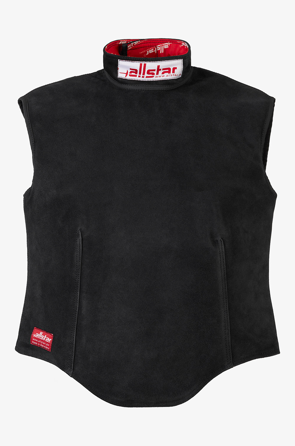 Plastron cuir sans manche dame