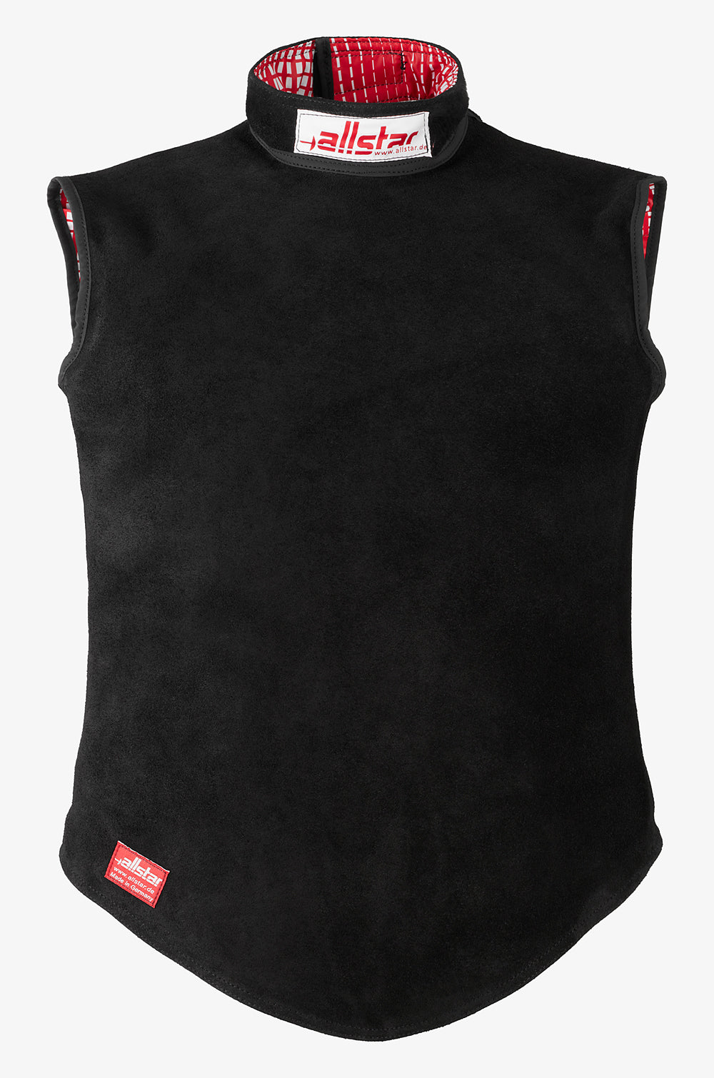 Plastron cuir sans manche homme