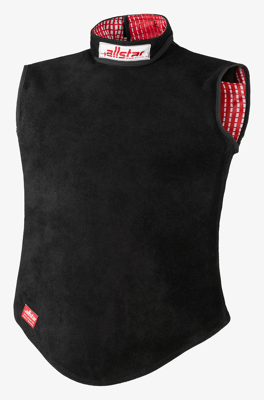 Plastron cuir sans manche homme