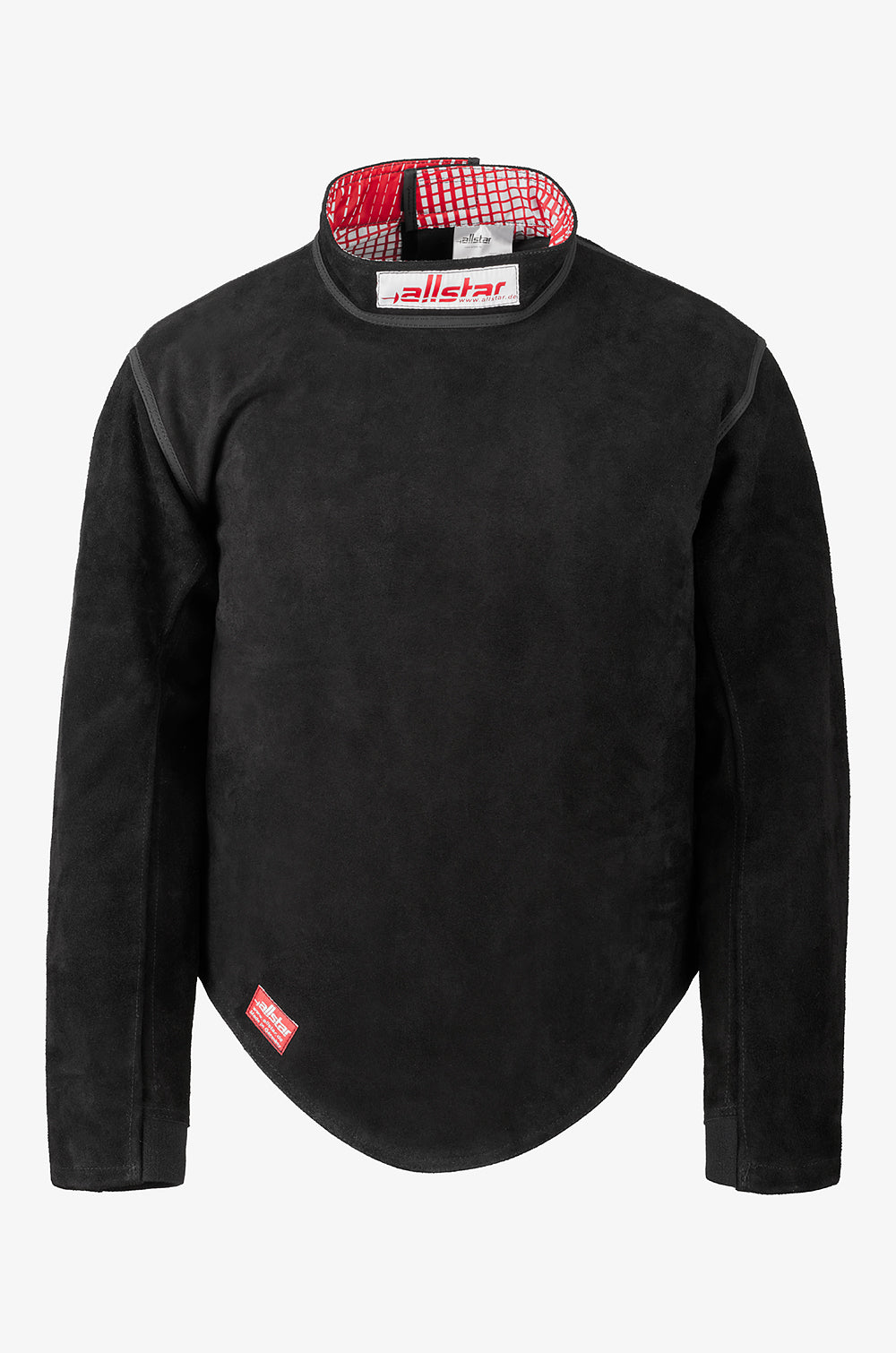 Plastron cuir manches longues homme