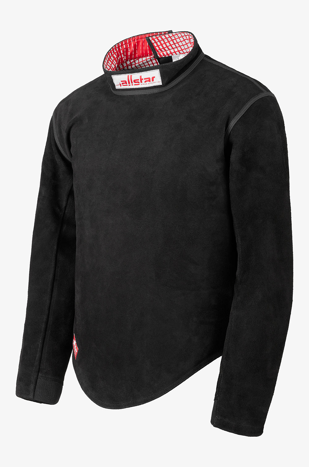 Plastron cuir manches longues homme