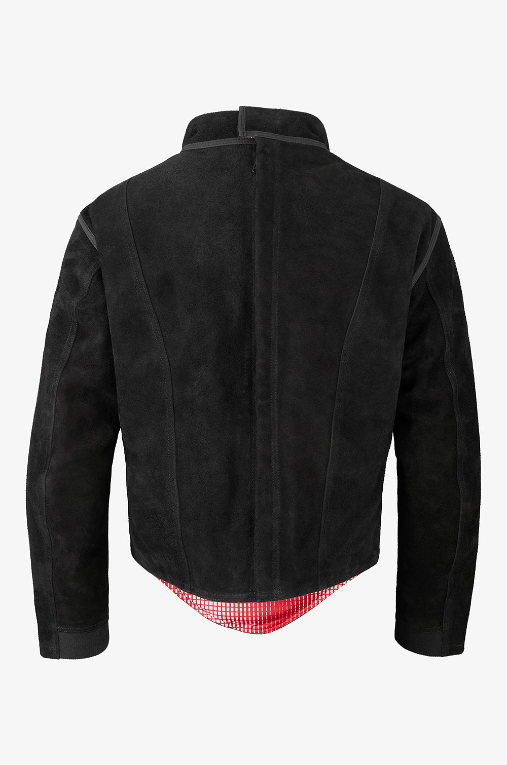 Plastron cuir manches longues homme